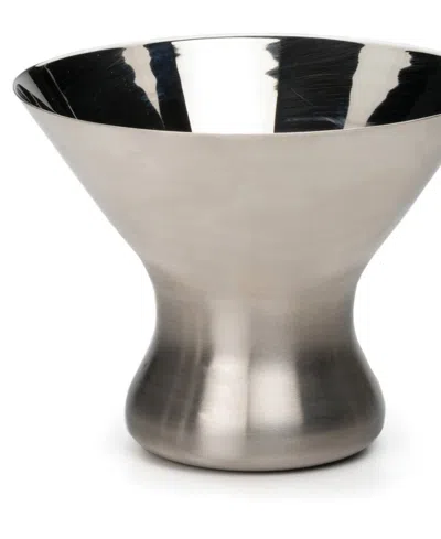 Rsvp International Endurance Stainless Steel Stemless Martini Glass, 4x4x4" In Gray