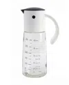 Rsvp International Glass 1.25 Cup And Dressing Dispenser In White