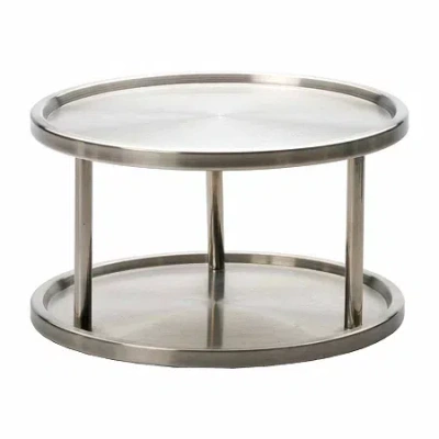 Rsvp International Metal Lazy Susan In Silver