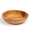 Rsvp International Olive Wood 1/3 Cup Dipping Bowl In Brown