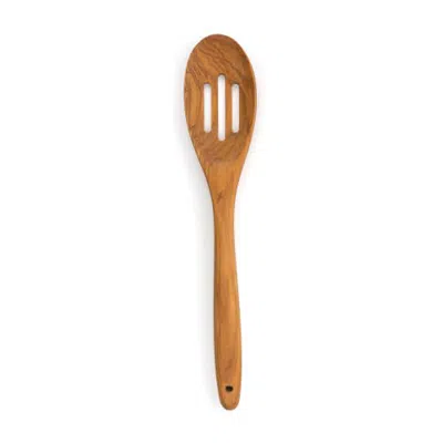 Rsvp International Olive Wood Slotted Spoon In Brown