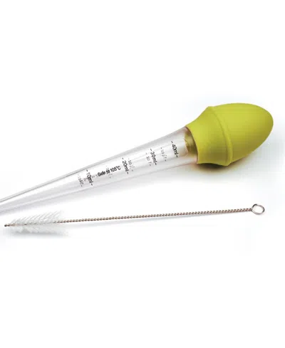 Rsvp International Silicone 11x2" Measuring Bulb Baster In Green