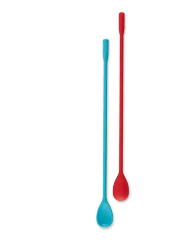 Rsvp International Silicone 2 Piece 10" Stir Spoons In Multi