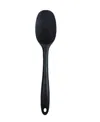 Rsvp International Silicone Coated Steel 11" X 2.25" Ela Series Black Spoon In Black