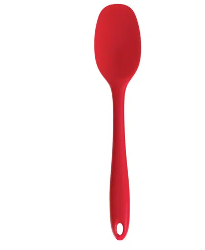 Rsvp International Silicone Coated Steel 11" X 2.25" Ela Series Red Spoon