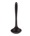 Rsvp International Silicone Coated Steel 11x3.5" Ela Series Black Ladle In Black