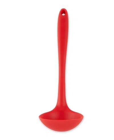 Rsvp International Silicone Coated Steel 11x3.5" Ela Series Red Ladle
