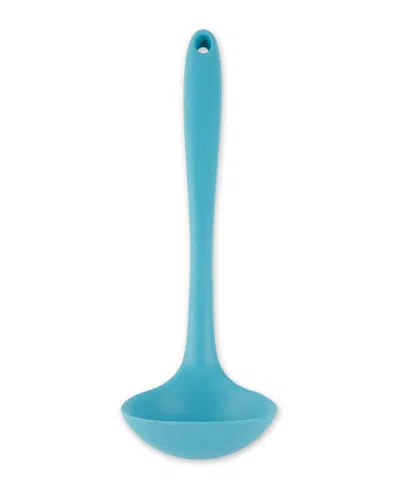 Rsvp International Silicone Coated Steel 11x3.5" Ela Series Turquoise Ladle In Blue