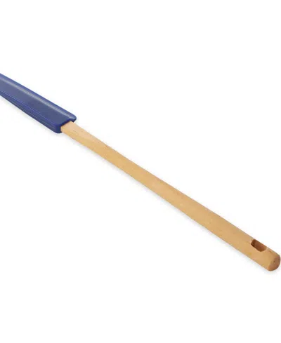Rsvp International Silicone Wood 12x1" Blue Skinny Spatula