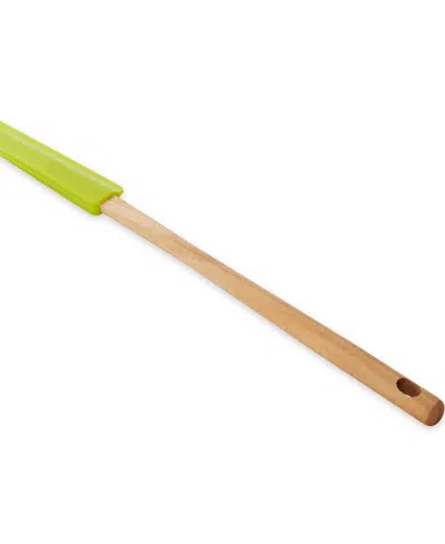 Rsvp International Silicone Wood 12x1" Green Skinny Spatula