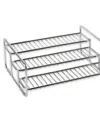 Rsvp International Stainless Steel 11" X 8.5" X 4" 3 Tier Spice/can Rack In Silver