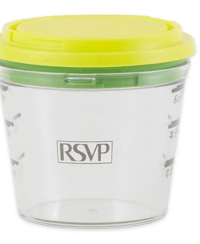 Rsvp International Stainless Steel 6 Ounce Citrus Keeper Zester In Yellow