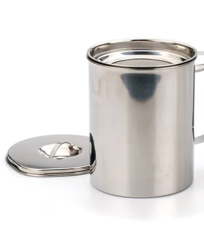 Rsvp International Stainless Steel Endurance Medium 6 Cup Fryer's Friend Grease Keeper In Gray