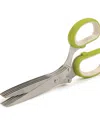 Rsvp International Stainless Steel Plastic 8x3" Kitchen Helpers Herb Scissors In Green
