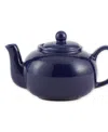 Rsvp International Stoneware 16 Ounce Blue Teapot In Blue