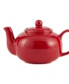 Rsvp International Stoneware 16 Ounce Red Teapot In Red