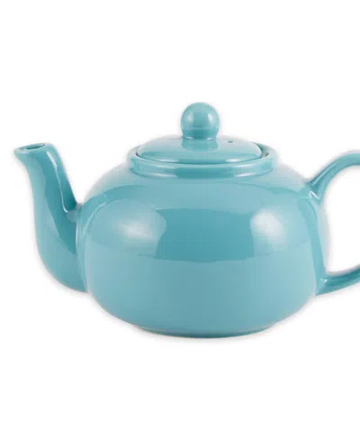 Rsvp International Stoneware 16 Ounce Turquoise Teapot In Blue