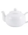 Rsvp International Stoneware 16 Ounce White Teapot In White