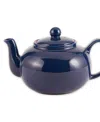 Rsvp International Stoneware 42 Ounce Blue Teapot In Blue