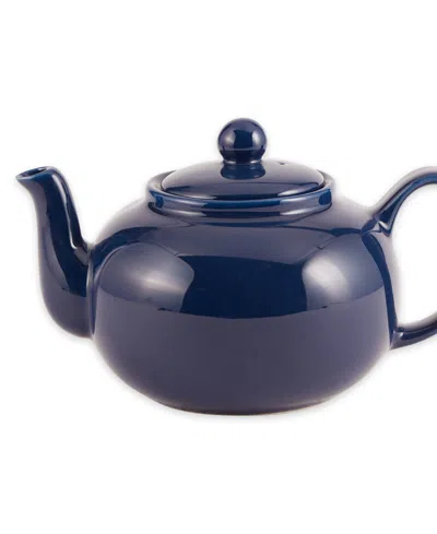 Rsvp International Stoneware 42 Ounce Blue Teapot
