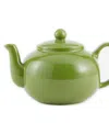 Rsvp International Stoneware 42 Ounce Green Teapot In Green