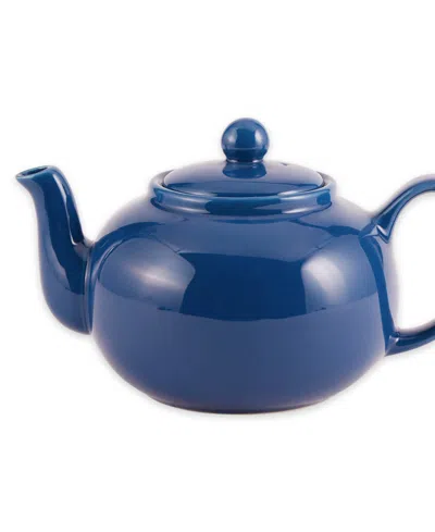 Rsvp International Stoneware 42 Ounce Light Blue Teapot