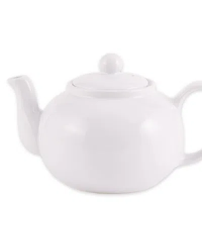 Rsvp International Stoneware 42 Ounce White Teapot