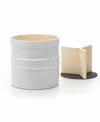 Rsvp International Stoneware 7.5" D X 7" H White Oversized Tool Crock In White