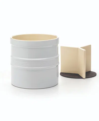 Rsvp International Stoneware 7.5" D X 7" H White Oversized Tool Crock