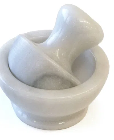 Rsvp International Stoneware Marble Spice Grinder In White