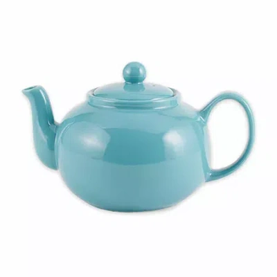 Rsvp International Stoneware Teapot In Blue