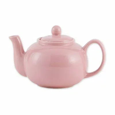 Rsvp International Stoneware Teapot In Pink