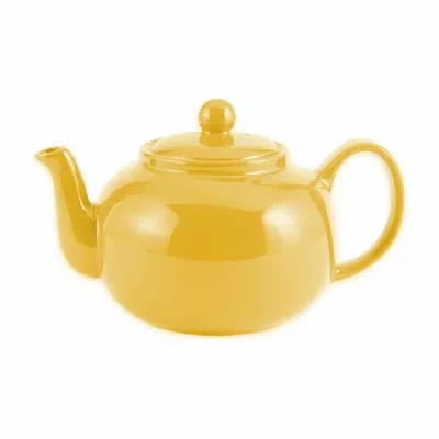 Rsvp International Stoneware Teapot In Yellow