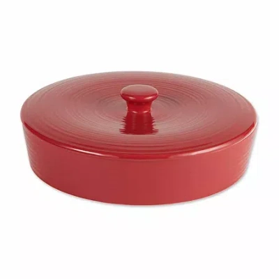 Rsvp International Stoneware Tortilla Warmer - 10" In Red