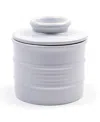 Rsvp International Stoneware White 3.7" Diameter Butter Pot In White