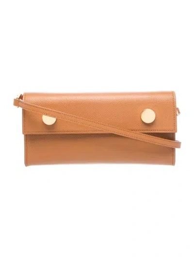 Pre-owned Rsvp Leather Crossbody Bag In Brown
