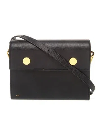Pre-owned Rsvp Leather Shoulder Bag In Black
