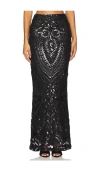 Rta Adele Midi Skirt In 블랙