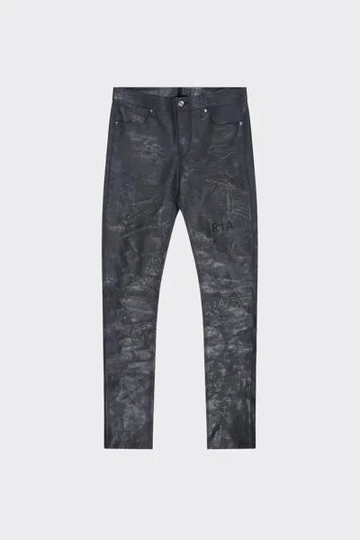 Rta Akio Leather Pant In Multi