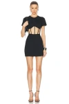 Rta Angela Mini Dress In Black