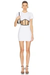 Rta Angela Mini Dress In White