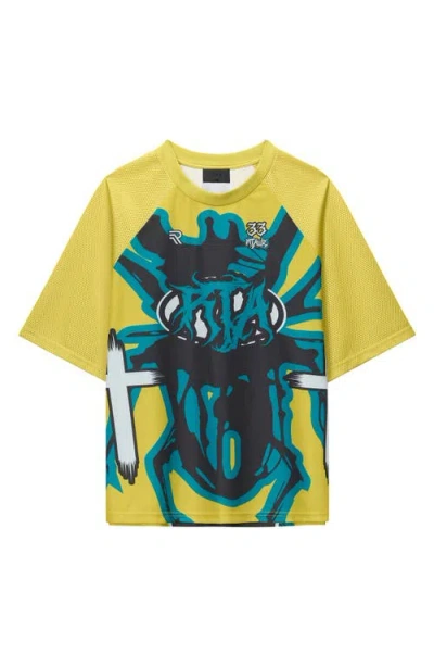 Rta Anson Graphic T-shirt In Yellow