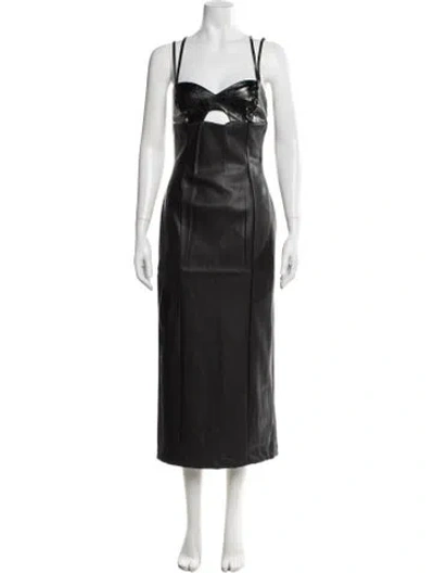 Pre-owned Rta Asymmetrical Long Dress W/ Tags In Black