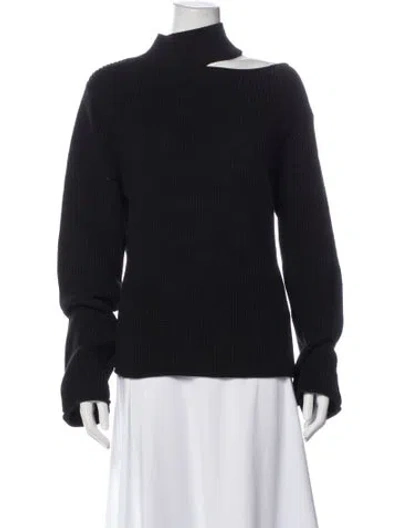 Pre-owned Rta Asymmetrical Long Sleeve Top In Gray