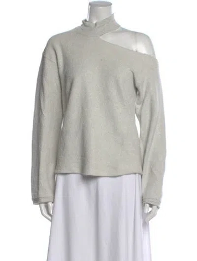 Pre-owned Rta Asymmetrical Sweater In Gray