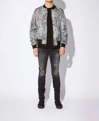 RTA ATTICUS JACKET IN BLACK LINES