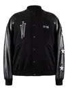 Rta Atticus Varsity Jacket In Black