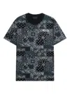 Rta Bandana-patchwork T-shirt In Black