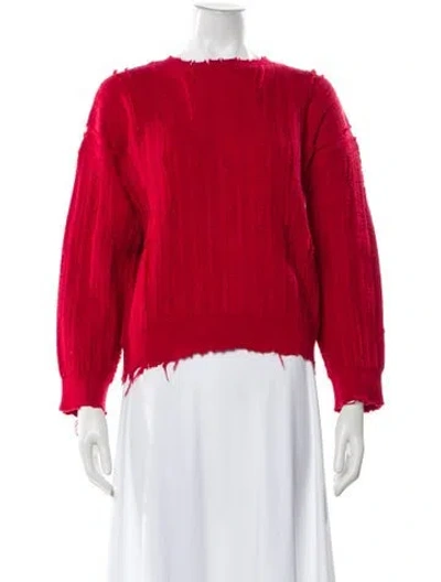 Pre-owned Rta Bateau Neckline Sweater In Red