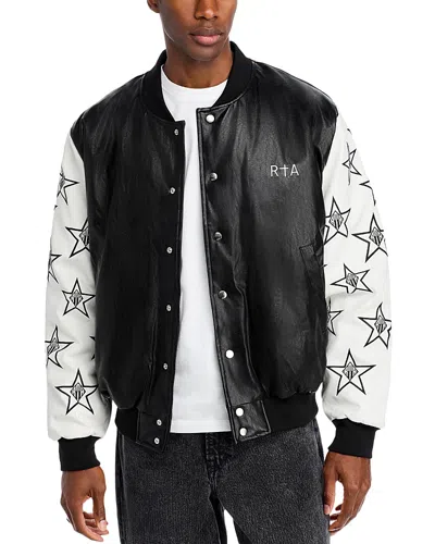 Rta Black And White Stars Jacket In Black/white